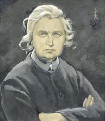 Autorretrato con brazos cruzados